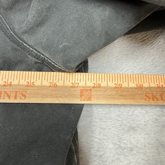 Big Smith Canvas Jacket Mens 2XL Black Chore Lined Workwear Heavily Distressed - Picture 12 of 16